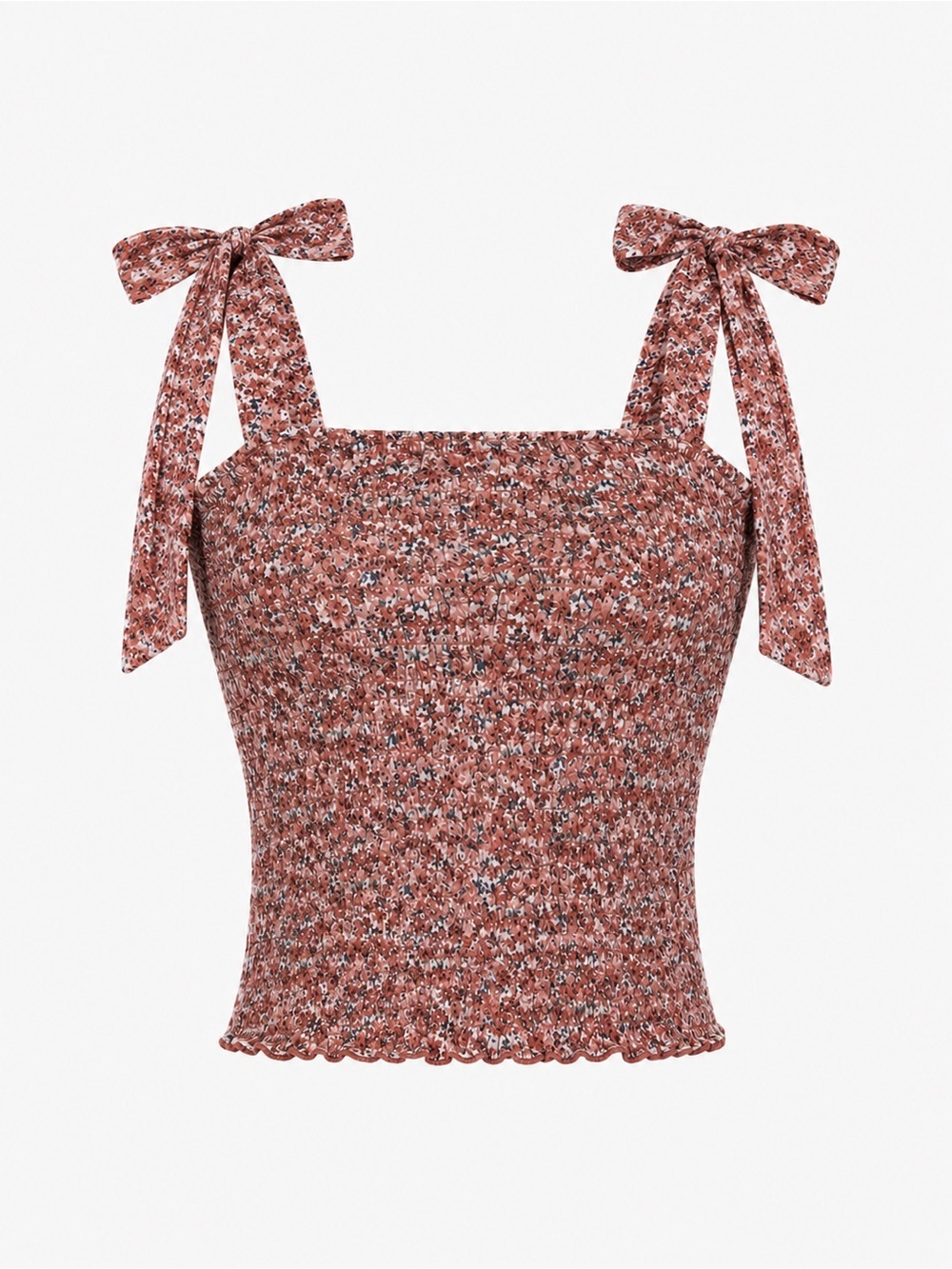 Abercrombie & Fitch NWT smocked shoulder tie crop top, medium